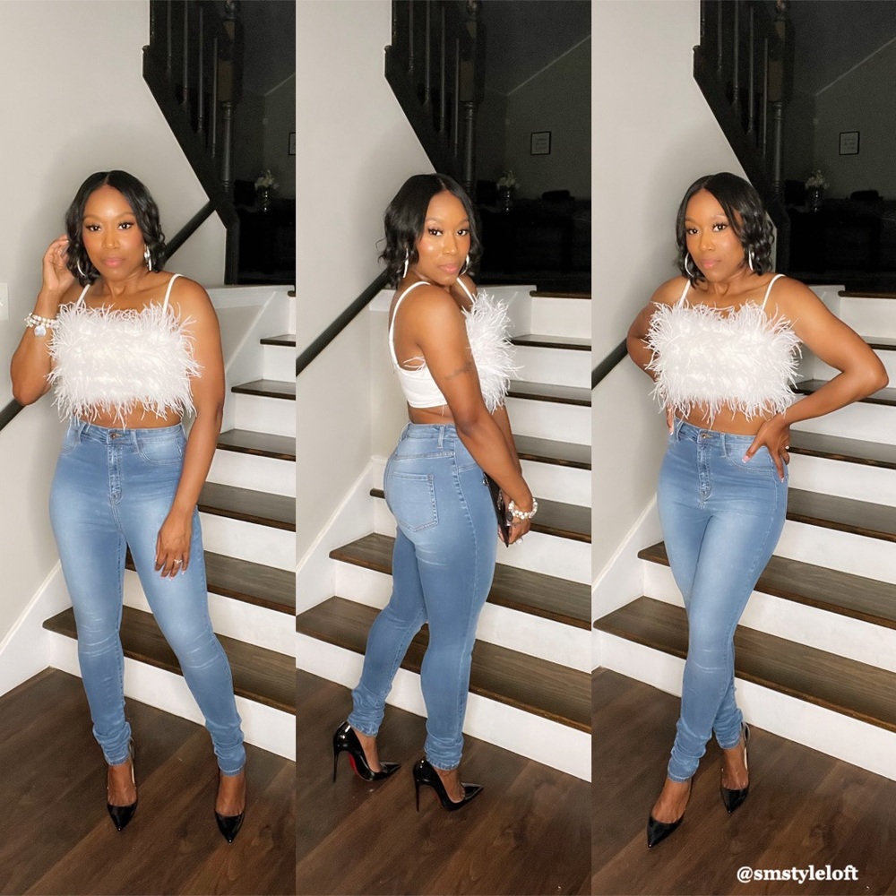 Skinny denim jeans